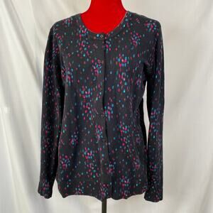 A New Day bokeh effect multicolor cardigan sweater XL extra large GUC